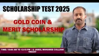 GOLD COIN & MERIT SCHOLARSHIP BASED ON  CHEM SOLUTIONS SCHOLARSHIP TEST-2025 @ JMC