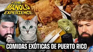 MANOLO Y SU PRIMO JORGE ANALIZAN COMIDAS EXOTICAS DE PUERTO RICO | Manolo the Show