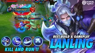 BEST BUILD AND GAMEPLAY PRINCE OF LANLING | KILL AND RUN | HONOR OF KINGS