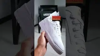 Puma Shuffle Downtown White Gold - classic sneakers for every look #fashion #puma
