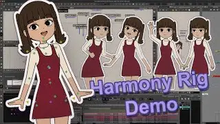 Toon Boom Harmony Rig Demo - IK Two Point Constraints