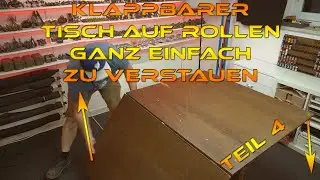 großer Klapptisch auf Rollen ganz einfach zu verstauen Teil 4 - Tabletop Tisch für Warhammer - Tab