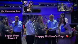 My Mom Was Awarded By Mr. Manmohan Goel ❤️ | Happy Mother's Day | Gomzi Gugnani #vlog #gomzigugnani