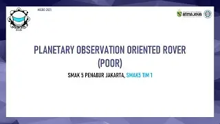 PLANETARY OBSERVATION ORIENTED ROVER (POOR) - TIM 1, SMAK 5 PENABUR JAKARTA