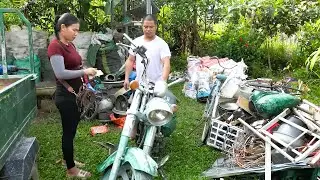 Abandoned Motorcycles Get Fast Engine Recovery Through the Skill of a Brilliant Girl Mechanic