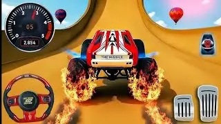 Monster Truck Mega Ramp Impossible Driver - Mega Ramp Car Stunt Master Simulator - Android Gameplay