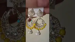 oxidised jhumka earrings below Rs 50 #oxidisedjewellery #shorts #reels