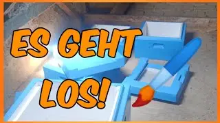 Es geht los - Segeberger Beuten streichen, jetzt kommt Farbe ins Spiel