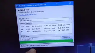 How to write the contents of a Vhd file to a Physical Hard Disk? (Vhd2disk)