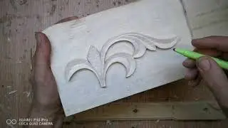 Model simplu de sculptură în lemn, stil bizantin