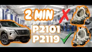 How to replace 2024 Nissan Rogue Throttle Body DTC P2101 P2119