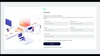 Signup Page &ndash; Inventory Management Desktop App | Electron.js + React (MERN Stack)