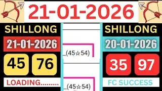 21/01/2026 Shillong Teer Common Number Today || Shillong Teer Target Number