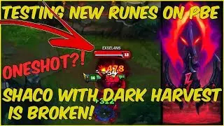 TESTING NEW RUNES ON SHACO!! | DARK HARVEST IS OP! | LEGIT ONESHOT?!