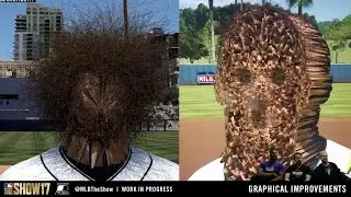 A bug in MLB The Show 17 early development