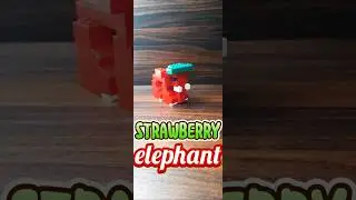 strawberry elephant Italian brain rot #phonk #legoart #lego