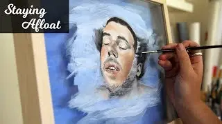 Painting on glass in oils!