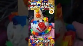 primary colour / kidcore stimboard 🧃 // #stimboard #kidcore #autism #toys #tadc #clowncore #plushies
