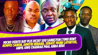 MICRO VERITE BAY PLIS DETAY SOU SANKSYON L’ONU KONT KEMPES SANON, DIMITRI HÉRARD, SENATÈ YOURI