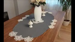 ESKİ DANTELLERDEN MASA ÖRTÜSÜ YAPALIM - Dantelli Runner Yapımı - Table Runner from Old Laces