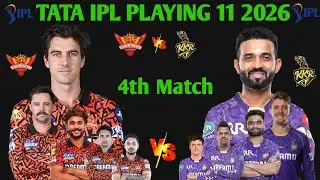 IPL 2026&nbsp; Sunrisers Hydrabad vs Kolkata knight riders Playing 11|SRH vs KKR Playing 11|New Player 