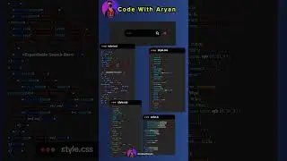 How To Create Expendable Search Bar Usign HTML , CSS & JavaScript #html #css #javascript #coding