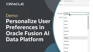 Как настроить параметры профиля в Oracle Fusion AI Data Platform