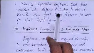 Weapons Development in Profession Ethics in Engineering