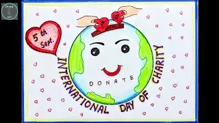 || International Day of Charity Easy Sketch || Charity Day Poster Drawing #internationaldayofcharity