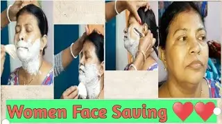 Women Face Saving || Women Face Clearer || Elder Sister Face Saving By Younger Sister.