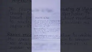 Refraction of Light #Rarer medium #Denser medium #definition #light #physics #notes #ytshorts