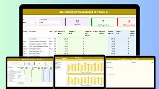 4D Printing KPI Dashboard in Power BI