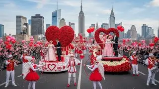 New York Valentine Day Parade 2026 ❤️ A Night of Love & City Lights | FULL PARADE