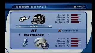 Madden NFL 2001 PS2 | Матч-реванш NFL Europe World Bowl 2000 | Fire против Claymores