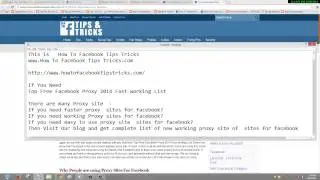 Top Free Facebook Proxy 2015 new Fast working List