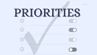 Priorities (Part 6)