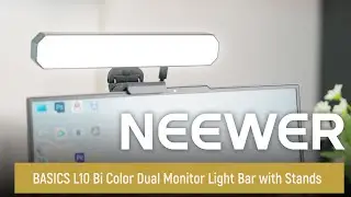 Представляем двухцветную световую панель NEEWER BASICS L10 с двумя мониторами и подставками