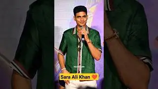 sara Ali Khan ke diwane shubman gill 🥰❤️ #shubmangill #shubsara #shorts #saraalikhan