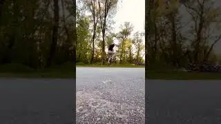 Fakie fs 180 on skateboard