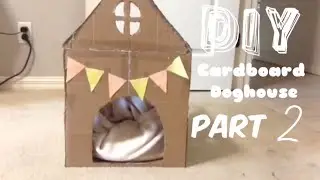 DIY medium sized doghouse with flat box | part 2 | CraftSamy