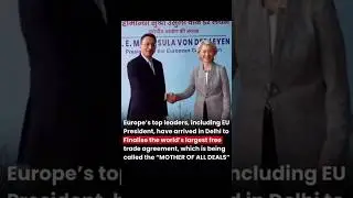 Ursula von der Leyen, President of the European Commission. Chief Guest of Republic Day #viral #feed
