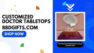 Personalized LED Doctor Tabletop Nameplates | Best Doctor Gifts