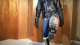 Modeling my New Gripfast 30 hole  11E boots Steel Toe Screwed Soles