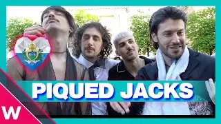 🇸🇲 Piqued Jacks (San Marino) @ Eurovision 2023 Turquoise Carpet Opening Ceremony | Interview