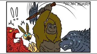 Godzilla GVK | КОНГ ПОКАЗЫВАЕТ ГОДЗИЛЛЕ СВОЙ НОВЫЙ ТОПОР! (Godzilla Comic Dub)
