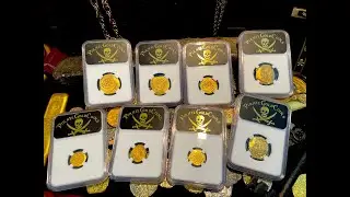 PIRATE GOLD COINS SHIPWRECK TREASURE LOOT: MEXICO & COLOMBIA ULTRA HIGH GRADES! JR BISSELL