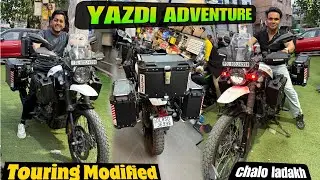 YAZDI adventure modified for touring | YAZDI Modifications | Skd Bike World