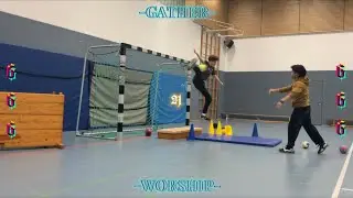 Handballtorwarttraining //Technik für Abwehr von hohen Bällen #handball #handballgoalkeeper #torwart