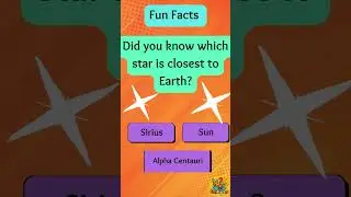 Star Closest to Earth: 11-Second Riddle Almost Everyone Gets Wrong #spacefacts  #funplatter #quiz