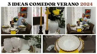 Decoraci&oacute;n Primavera Verano 2024 del COMEDOR 🍋 SUMMER Decor 2024 #decoracion #homedecor #hogar